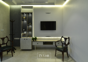 tv unit interior design in Bangalore
